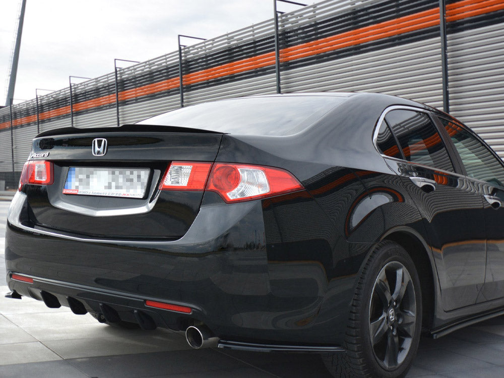 Rear Side Splitters compatible with Honda Accord Mk8 (Cu-series) Pre-facelift Sedan (2008-2011) - Carbon Look