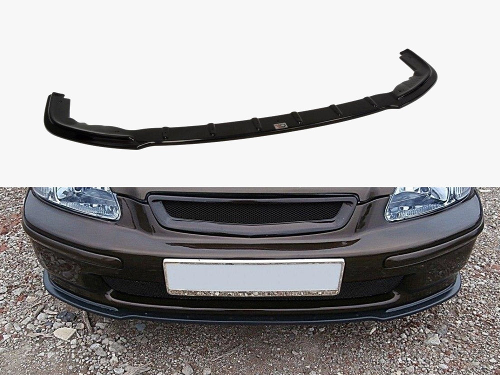 Front Splitter compatible with Honda Civic Mk6 EJ9 (1996-1997) - Carbon Look