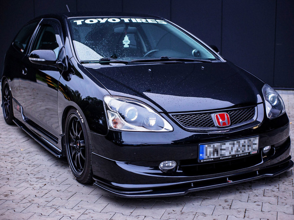 Front Splitter V.1 compatible with Honda Civic EP3 (Mk7) Type-r/s Facelift (2004-2006)