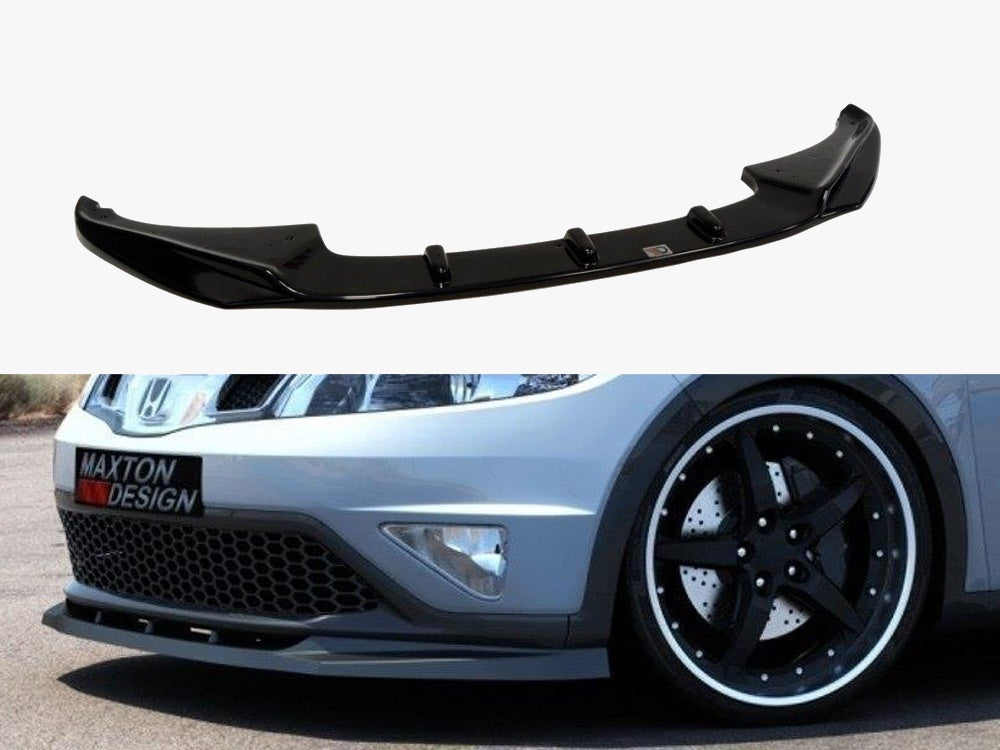 Front Splitter compatible with Honda Civic Mk8 Facelift Textured