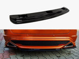 Central Rear Splitter compatible with Honda Civic VIII Type S/R (Without Vertical Bars) - Textured