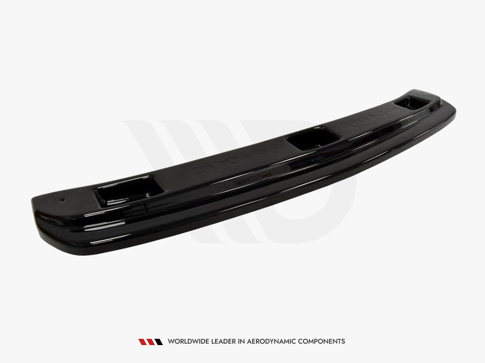 Central Rear Splitter compatible with Honda Civic VIII Type S/R (Without Vertical Bars) - Textured
