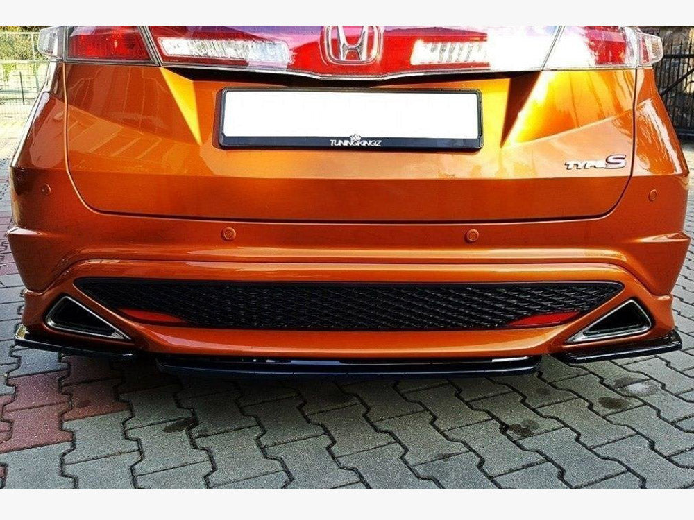 MAXTON DESIGN Central Rear Splitter Honda Civic VIII Type S/R (Without Vertical Bars)