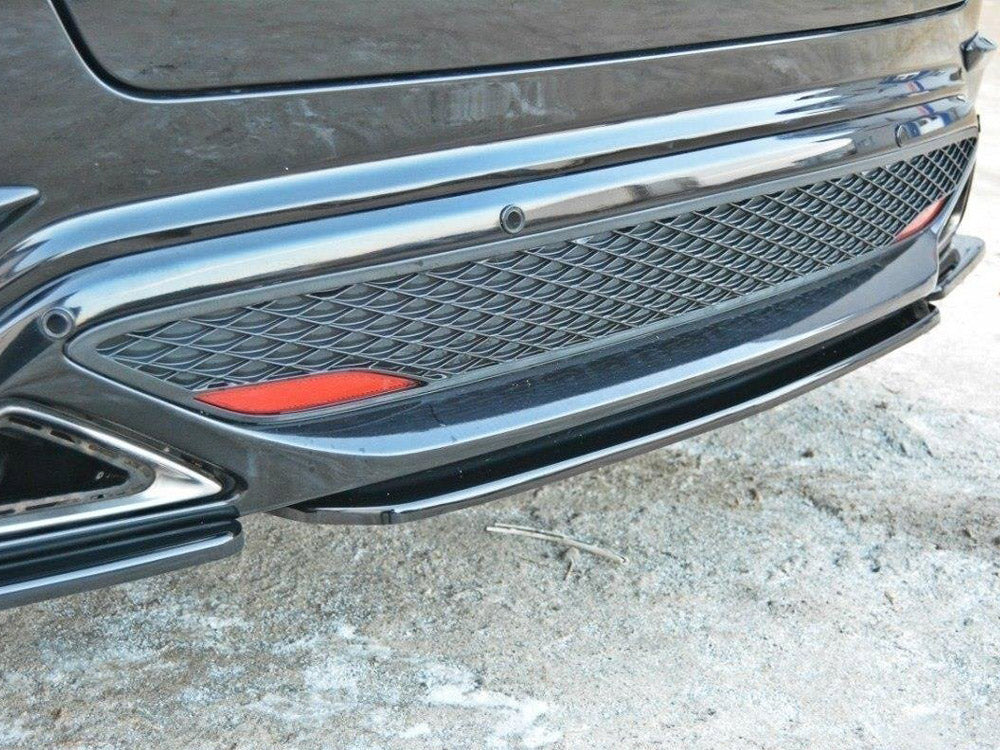 Central Rear Splitter compatible with Honda Civic VIII Type S/R (Without Vertical Bars) - Textured