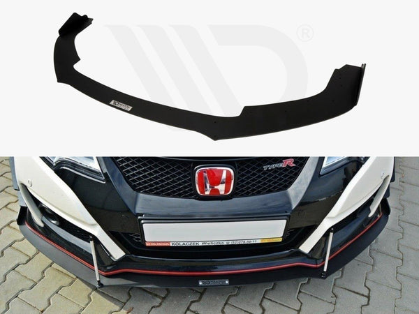 MAXTON DESIGN Front Racing Splitter V.2 Honda Civic IX Type R (2015-2017)