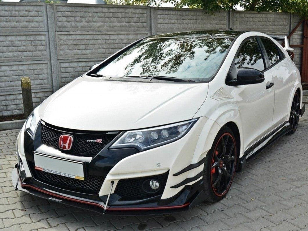 MAXTON DESIGN Front Racing Splitter V.2 Honda Civic IX Type R (2015-2017)