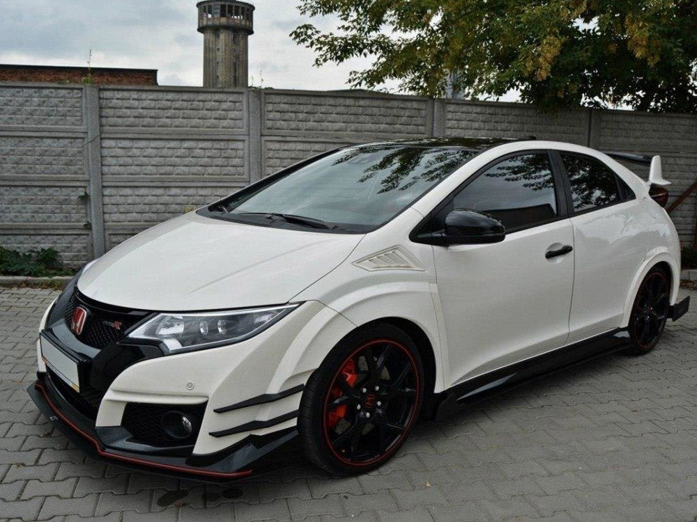 Racing Side Skirts Diffusers compatible with Honda Civic IX Type R