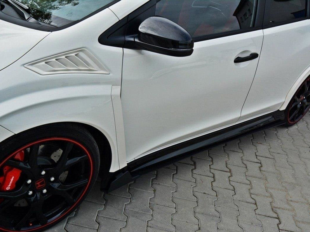 Racing Side Skirts Diffusers compatible with Honda Civic IX Type R