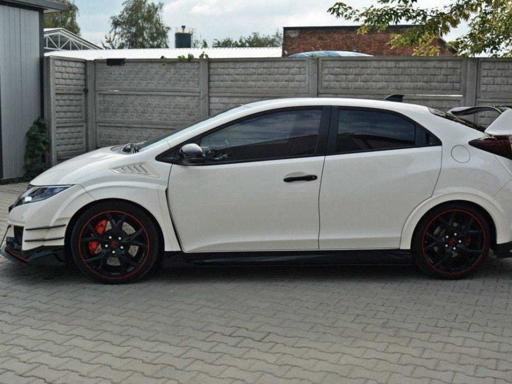 Racing Side Skirts Diffusers compatible with Honda Civic IX Type R