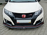 Front Splitter V.2 compatible with Honda Civic IX Type R