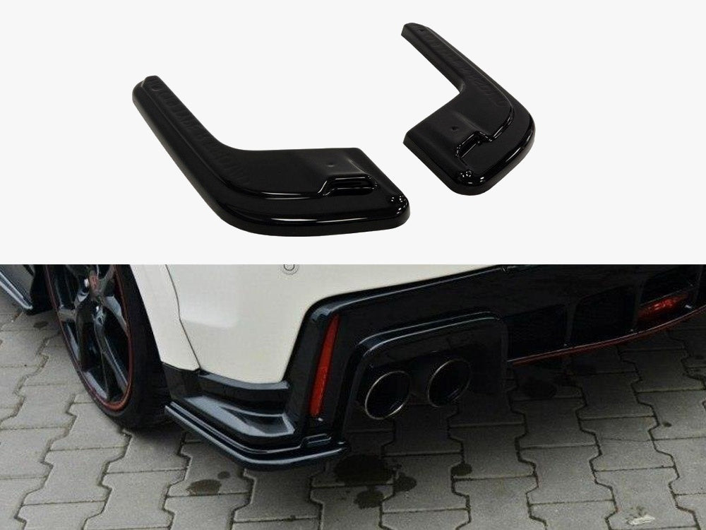 Rear Side Splitters compatible with Honda Civic IX Type R