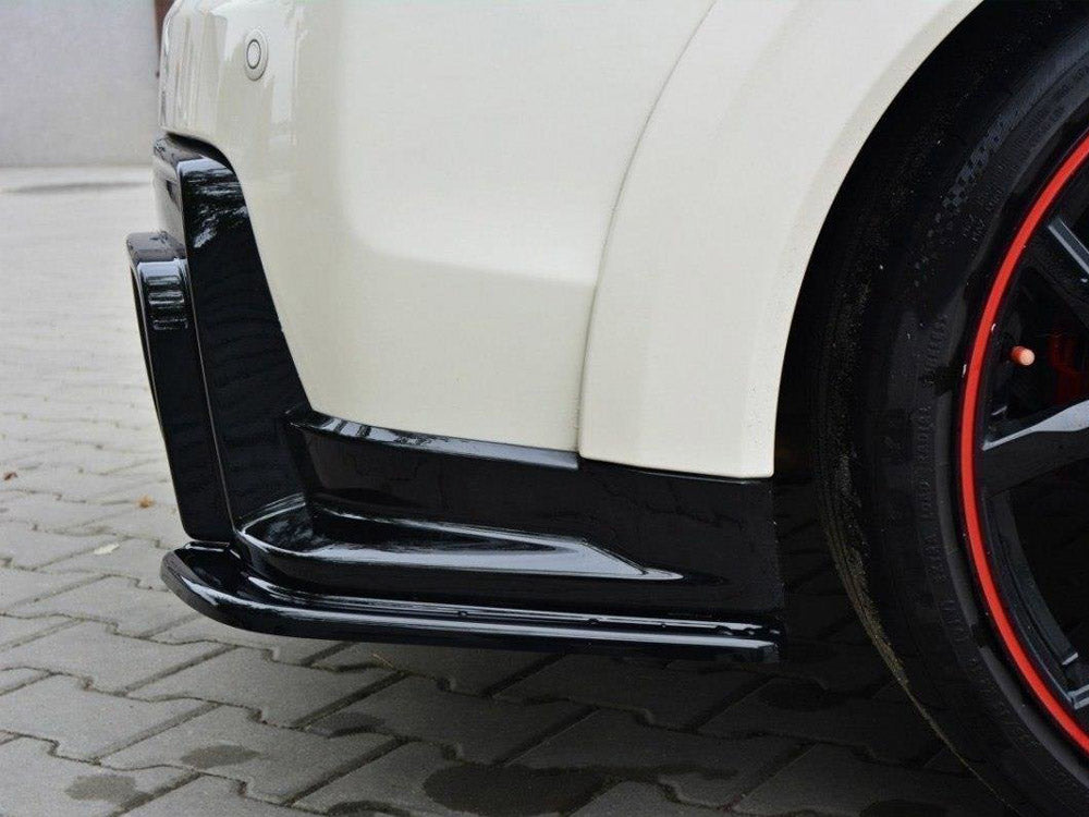 Rear Side Splitters compatible with Honda Civic IX Type R (2015-2017) - Carbon Look