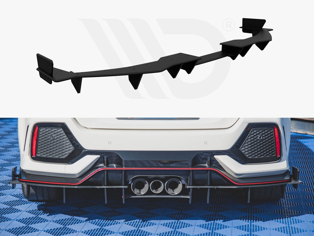 Maxton Racing Rear Valance Honda Civic X Type R (2017-)