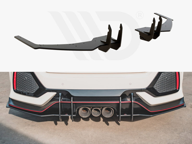 Maxton Racing Rear Valance V2 Honda Civic X Type R (2017-)