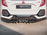 Maxton Racing Rear Valance V2 Honda Civic X Type R (2017-)