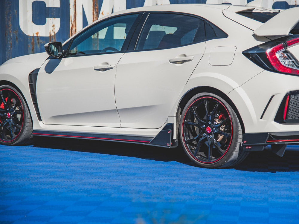 Maxton Racing Side Skirts Diffusers Honda Civic X Type-r (2017 - UP)