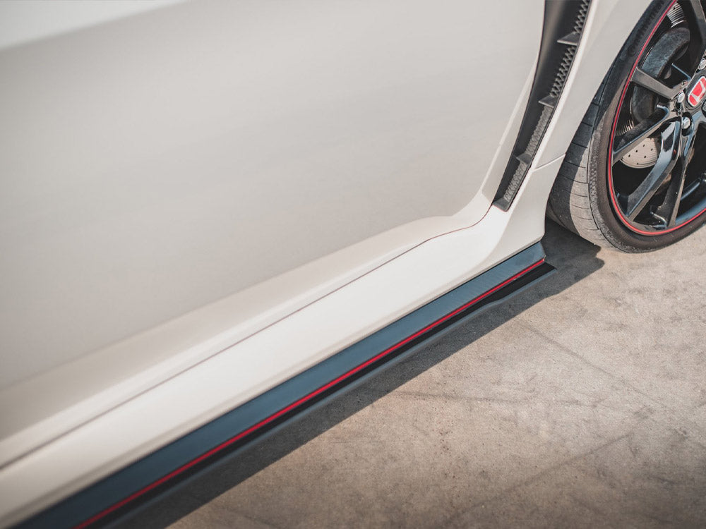 Maxton Racing Side Skirts Diffusers V2 Honda Civic X Type-r (2017-)