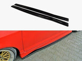 Side Skirts Diffusers compatible with Honda JAZZ Mk1 (Mugen Styling Kit) - Carbon Look