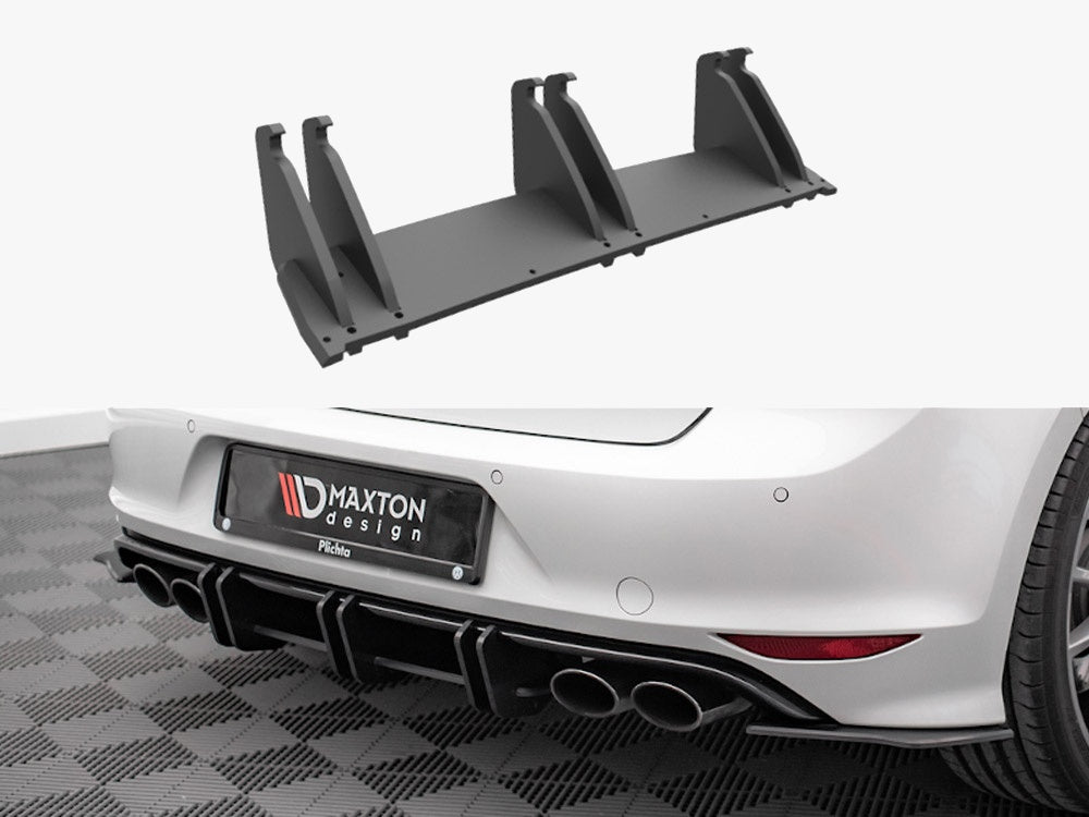 Street PRO Rear Diffuser compatible with VW Golf R Mk7 (2013-2016)