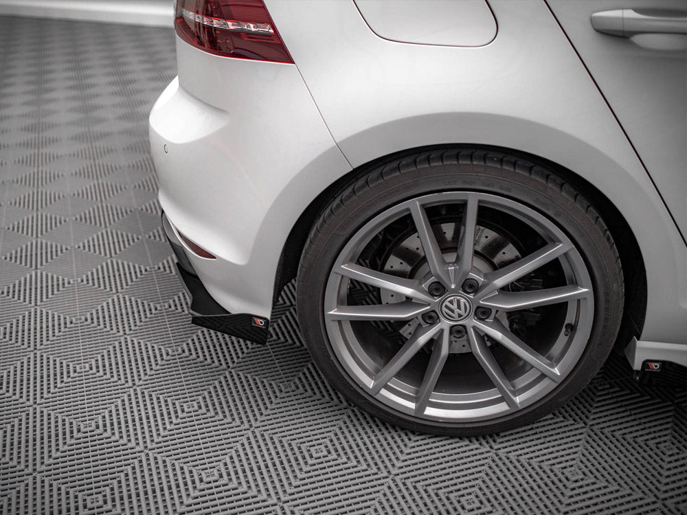 Street PRO Rear Side Splitters (+flaps) VW Golf R MK7 (2013-2016)
