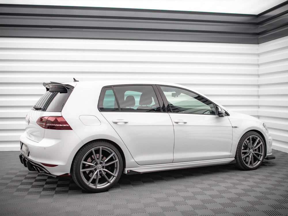 Street PRO Side Skirts Diffusers + Flaps compatible with VW Golf R Mk7