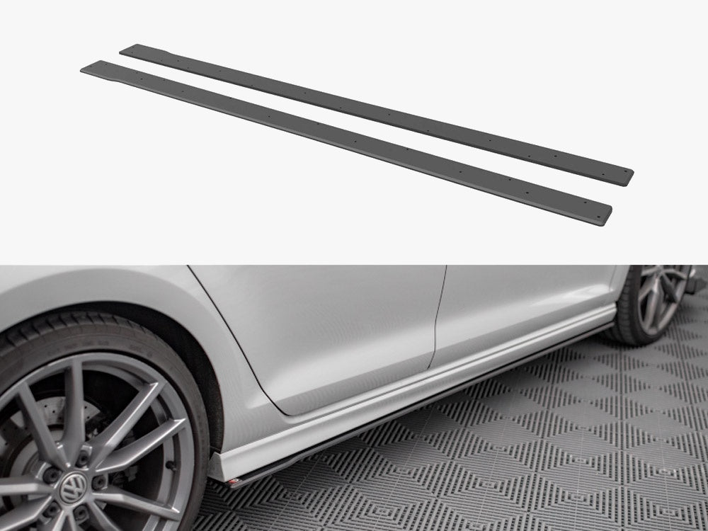 Street PRO Side Skirts Diffusers compatible with VW Golf R Mk7