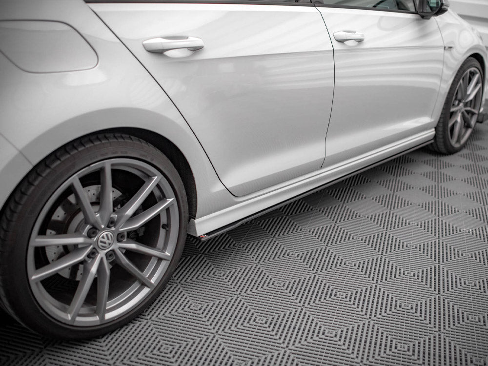 Street PRO Side Skirts Diffusers compatible with VW Golf R Mk7