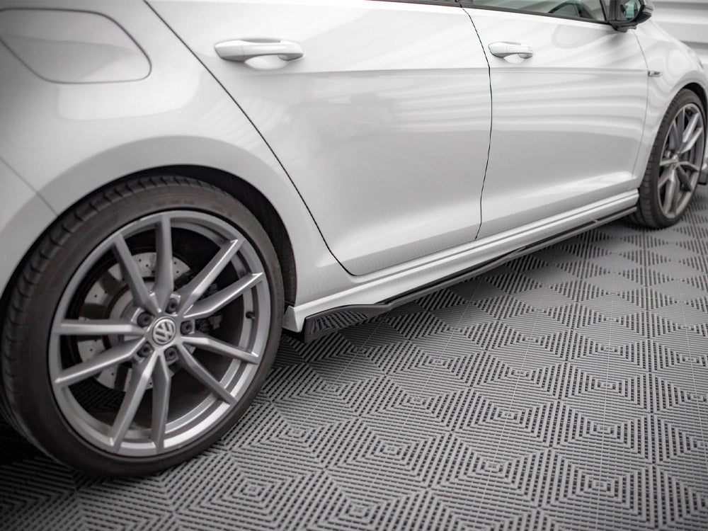 Side Skirts Diffusers V.2 compatible with VW Golf R / R-Line Mk7
