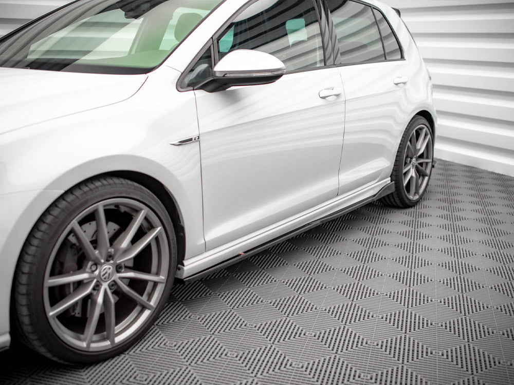 Side Skirts Diffusers V.2 compatible with VW Golf R / R-Line Mk7