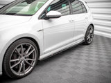 Side Skirts Diffusers V.2 compatible with VW Golf R / R-Line Mk7
