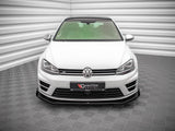 Street PRO Front Splitter V.1 + Flaps compatible with VW Golf R Mk7