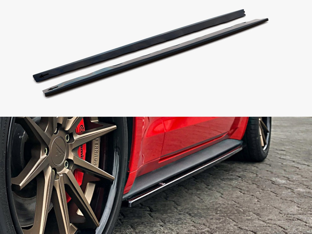 Side Skirts Diffusers compatible with Ford Mustang Mk6 Facelift (2017-)