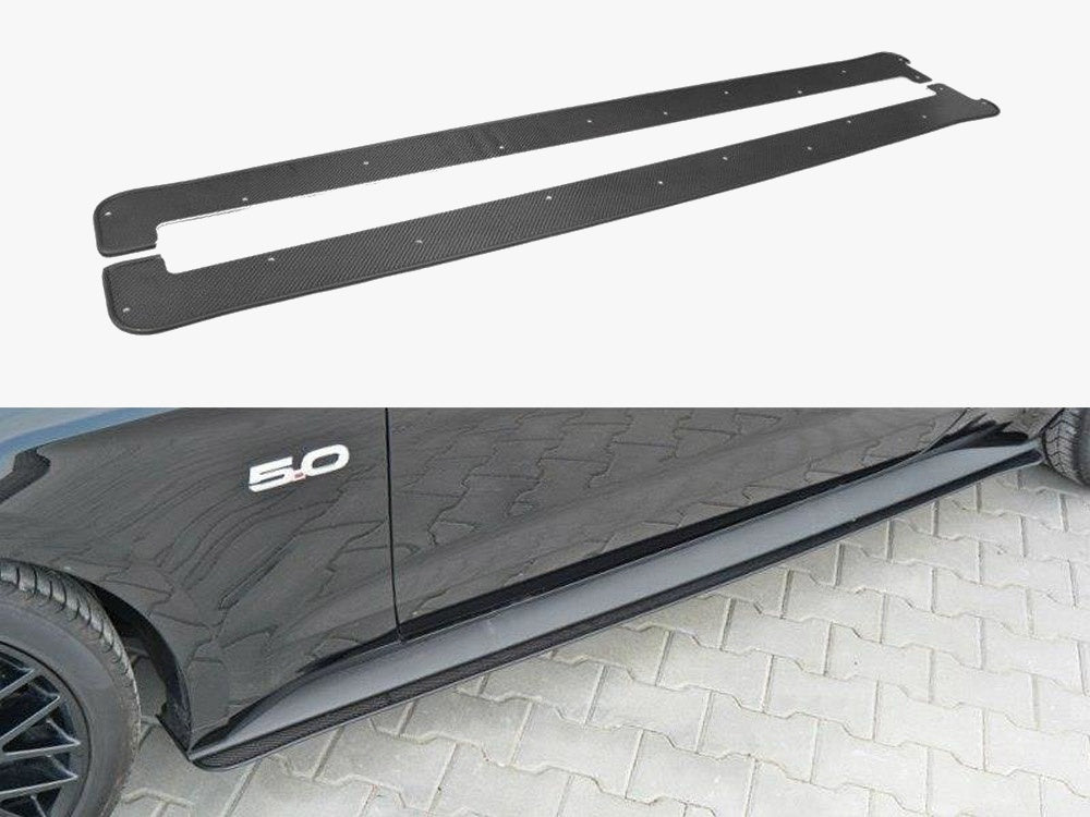 Racing Side Skirts Diffusers compatible with Ford Mustang GT Mk6