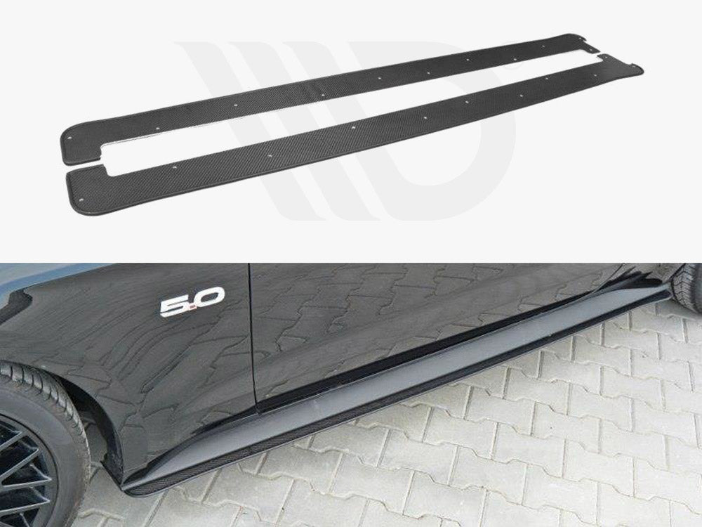 MAXTON DESIGN Ford Mustang MK6 GT - Racing Side Skirts Diffusers (2014-17)