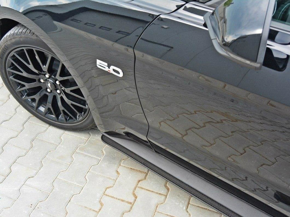 MAXTON DESIGN Ford Mustang MK6 GT - Racing Side Skirts Diffusers (2014-17)