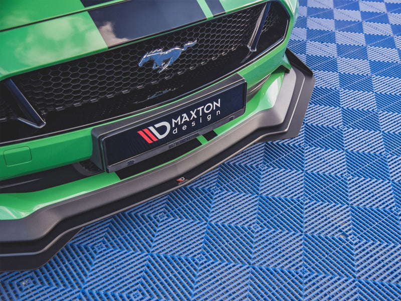 Street PRO Front Splitter V.1 + Flaps Ford Mustang GT Mk6 Facelift (2017-)