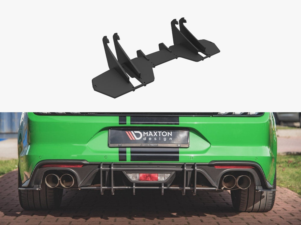 Street PRO Rear Diffuser compatible with Ford Mustang GT Mk6 Facelift - Red