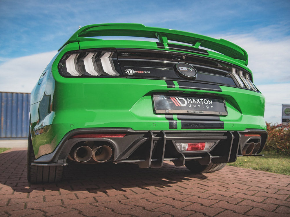 Street PRO Rear Diffuser compatible with Ford Mustang GT Mk6 Facelift - Red