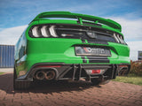 Street PRO Rear Diffuser compatible with Ford Mustang GT Mk6 Facelift - Red