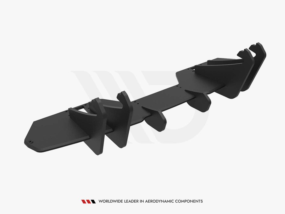 Street PRO Rear Diffuser compatible with Ford Mustang GT Mk6 Facelift - Red