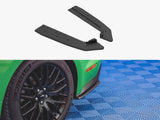 Street PRO Rear Side Splitters V.1 compatible with Ford Mustang GT Mk6 Facelift - Black-Red