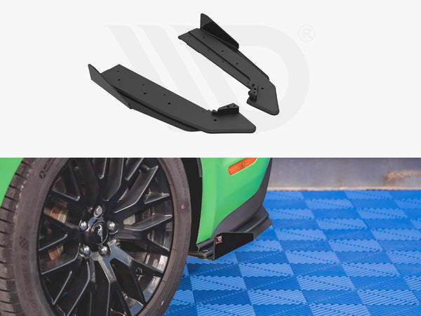 Street PRO Rear Side Splitters V.1 (+flaps) Ford Mustang GT MK6 Facelift (2017-)