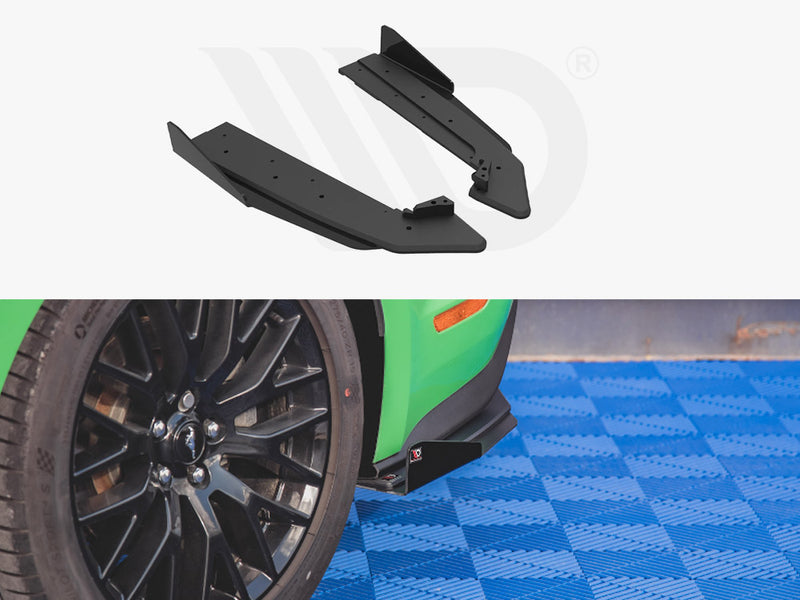 Street PRO Rear Side Splitters V.1 (+flaps) Ford Mustang GT MK6 Facelift (2017-)