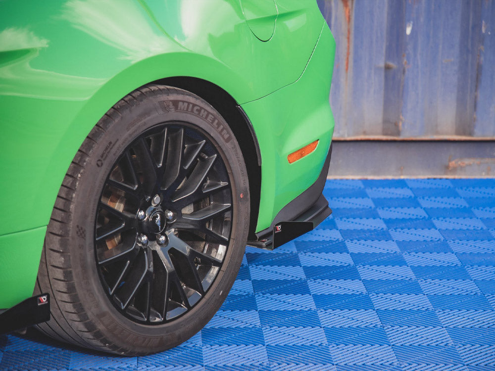 Street PRO Rear Side Splitters V.1 (+flaps) Ford Mustang GT MK6 Facelift (2017-)