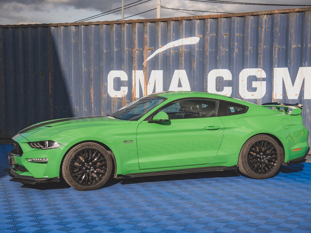 Street PRO Side Skirts Diffusers V.1 (+flaps) Ford Mustang GT MK6 Facelift (2017-)
