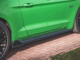 Street PRO Side Skirts Diffusers V.2 compatible with Ford Mustang GT Mk6 Facelift