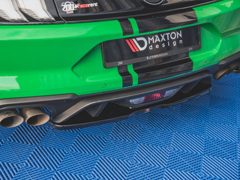 MAXTON DESIGN Central Rear Splitter Ford Mustang GT Mk6 Facelift (2017-)