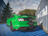 Rear Side Splitters V.1 + Flaps compatible with Ford Mustang GT Mk6 Facelift