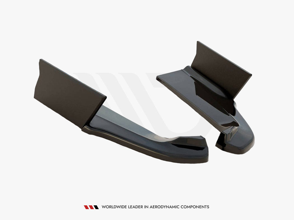 Rear Side Splitters V.1 + Flaps compatible with Ford Mustang GT Mk6 Facelift