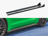 Side Skirts Diffusers + Flaps compatible with Ford Mustang GT Mk6 Facelift (2017-)